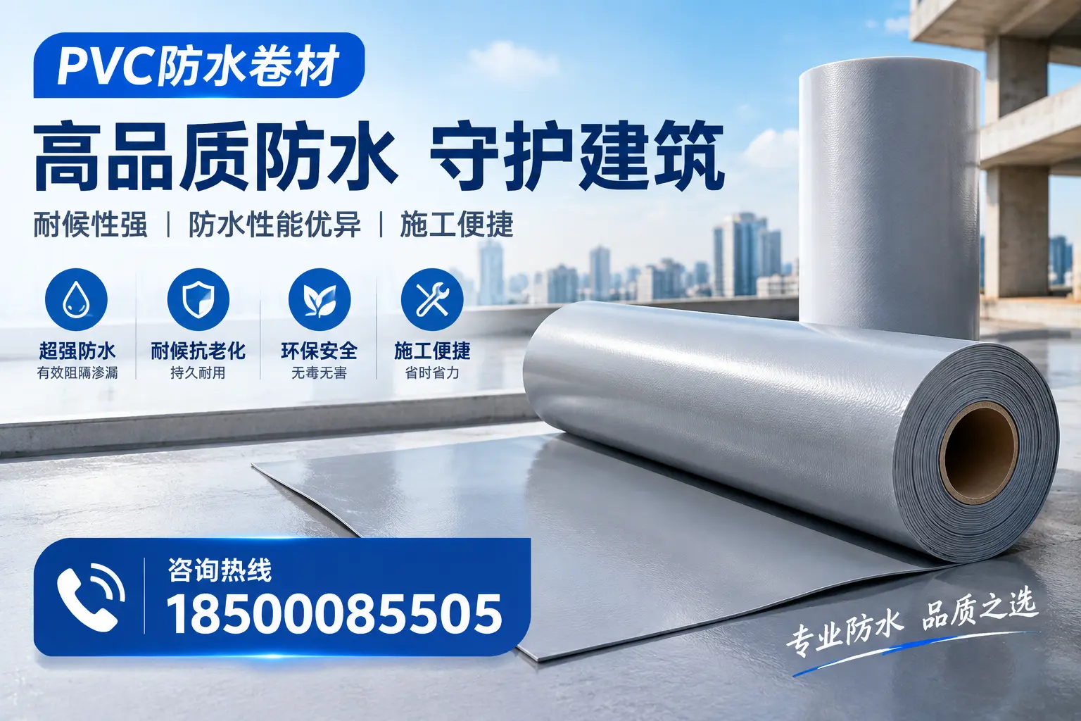 PVC防水卷材的防水效果评测，适合伊春的科学依据